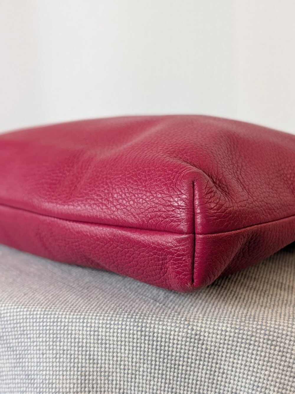 Coach F28035 Pink Pebbled Leather Crossbody Bag Purse Adjustable Strap - Picture 6 of 10